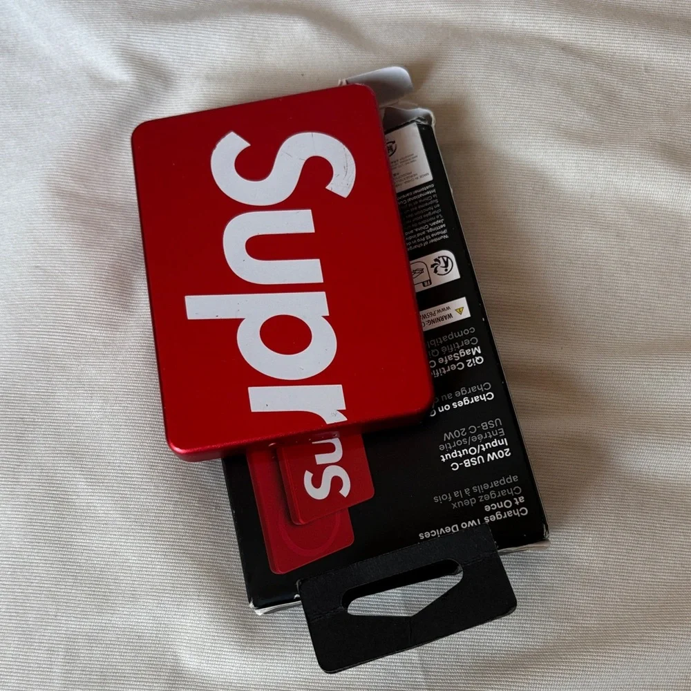 Supreme Mophie Collab Portable Charger Red Card Case